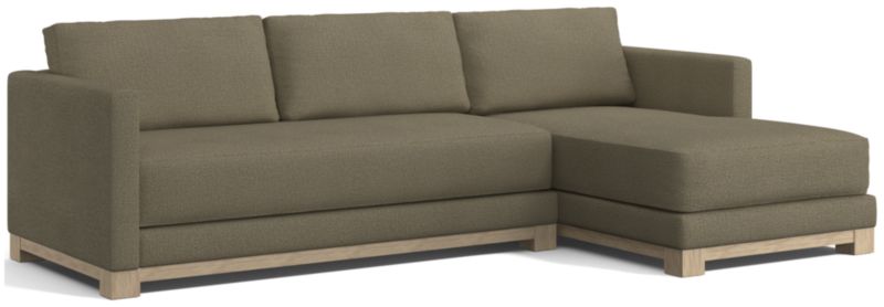 Gather Wood Base Bench 2-Piece Sectional Sofa - image 0 of 13