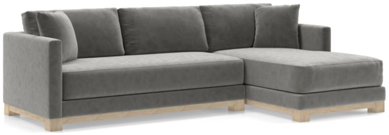 Gather Wood Base Bench 2-Piece Sectional Sofa - image 0 of 11