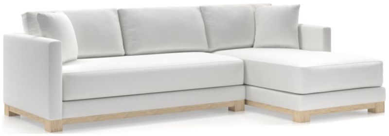 Gather Wood Base Bench 2-Piece Sectional Sofa - image 0 of 11