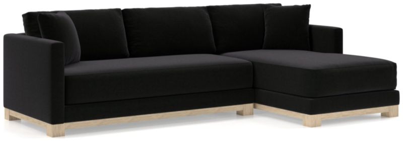 Gather Wood Base Bench 2-Piece Sectional Sofa - image 0 of 11