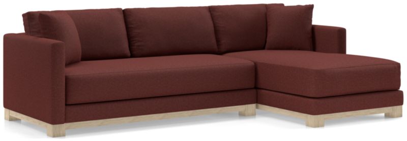 Gather Wood Base Bench 2-Piece Sectional Sofa - image 0 of 11