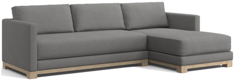 Gather Wood Base Bench 2-Piece Sectional Sofa - image 0 of 14