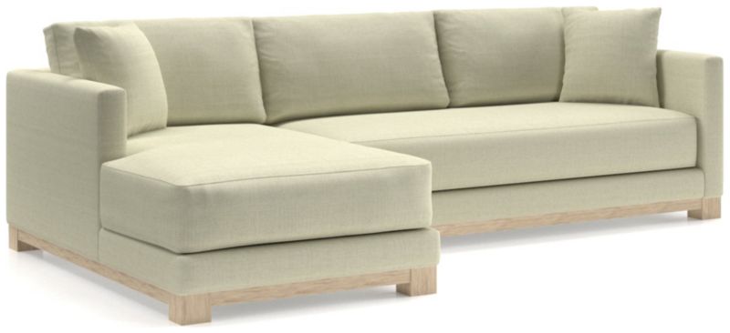 Gather Wood Base Bench 2-Piece Sectional Sofa - image 0 of 11