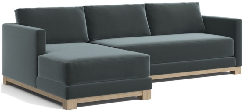 Gather Wood Base Bench 2-Piece Sectional Sofa - image 0 of 13