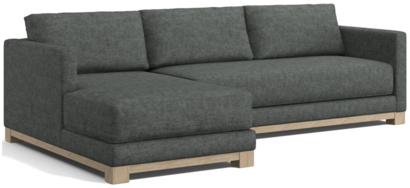 Gather Wood Base Bench 2-Piece Sectional Sofa - image 0 of 13