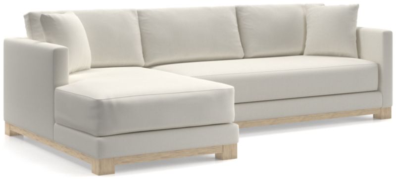 Gather Wood Base Bench 2-Piece Sectional Sofa - image 0 of 11