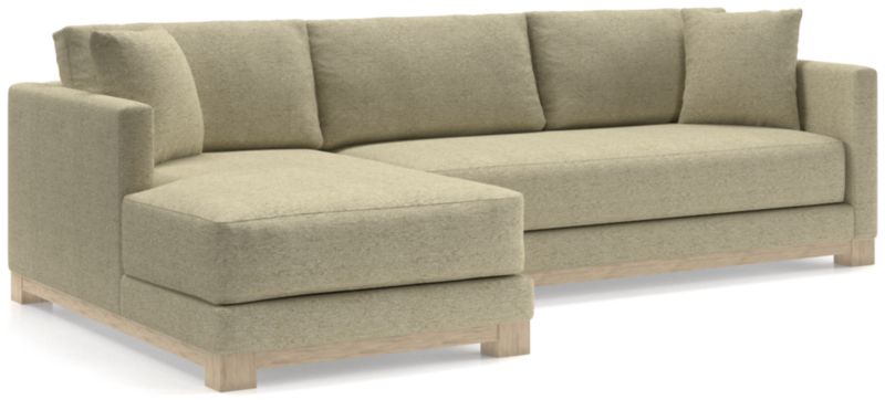 Gather Wood Base Bench 2-Piece Sectional Sofa - image 0 of 11