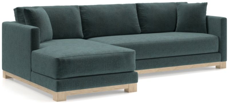 Gather Wood Base Bench 2-Piece Sectional Sofa - image 0 of 11