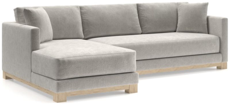 Gather Wood Base Bench 2-Piece Sectional Sofa - image 0 of 11