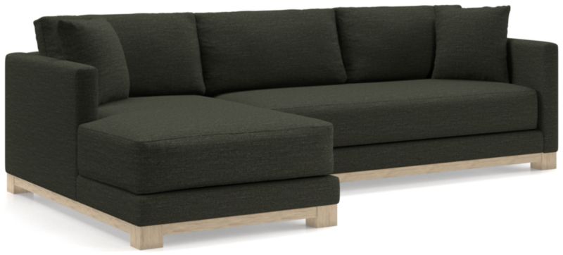 Gather Wood Base Bench 2-Piece Sectional Sofa - image 0 of 11