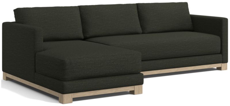 Gather Wood Base Bench 2-Piece Sectional Sofa - image 0 of 13