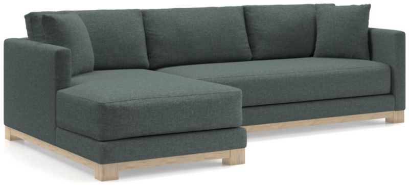 Gather Wood Base Bench 2-Piece Sectional Sofa - image 0 of 11