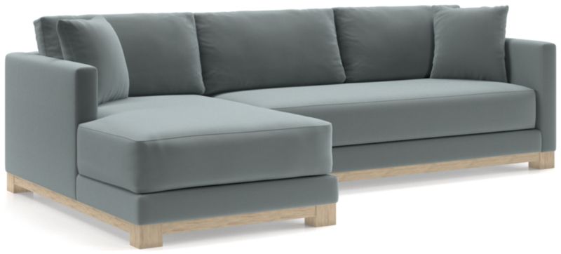 Gather Wood Base Bench 2-Piece Sectional Sofa - image 0 of 12