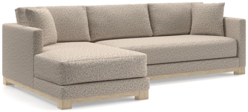 Gather Wood Base Bench 2-Piece Sectional Sofa - image 0 of 11