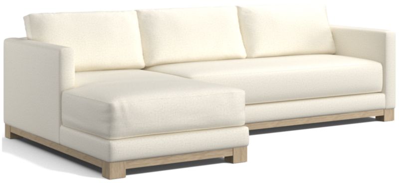 Gather Wood Base Bench 2-Piece Sectional Sofa - image 0 of 14