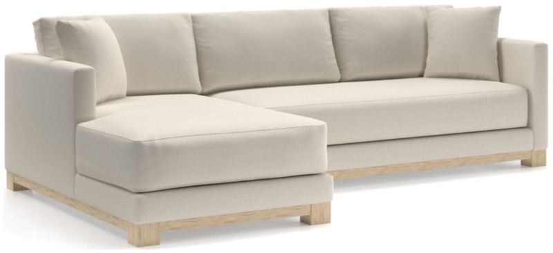 Gather Wood Base Bench 2-Piece Sectional Sofa - image 0 of 11