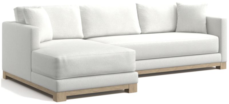 Gather Wood Base Bench 2-Piece Sectional Sofa - image 0 of 12