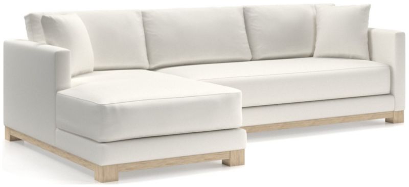 Gather Wood Base Bench 2-Piece Sectional Sofa - image 0 of 11