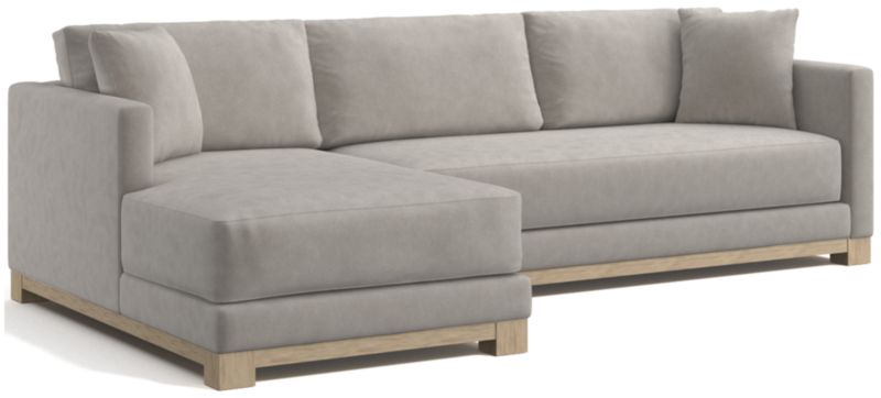 Gather Wood Base Bench 2-Piece Sectional Sofa - image 0 of 11