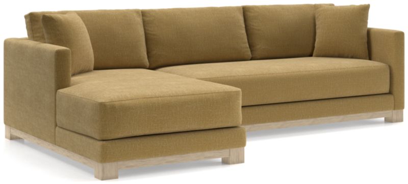 Gather Wood Base Bench 2-Piece Sectional Sofa - image 0 of 11