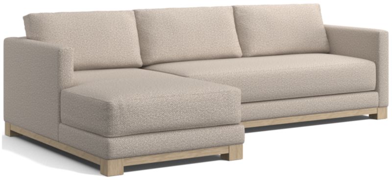 Gather Wood Base Bench 2-Piece Sectional Sofa - image 0 of 13