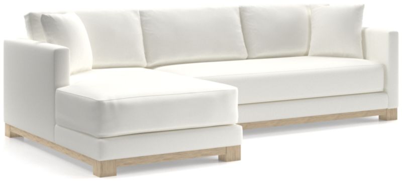 Gather Wood Base Bench 2-Piece Sectional Sofa - image 0 of 11