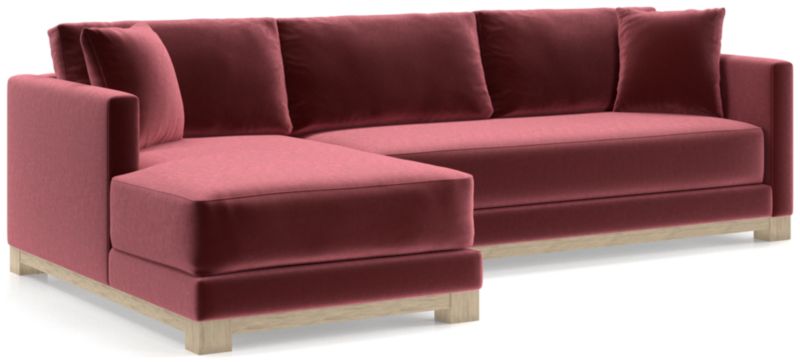 Gather Wood Base Bench 2-Piece Sectional Sofa - image 0 of 11