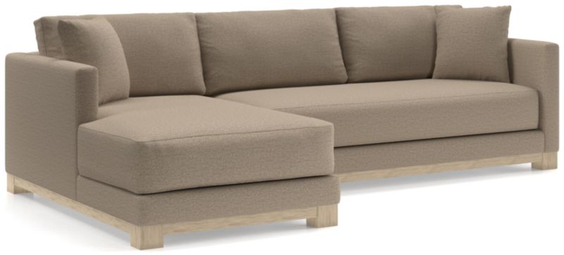 Gather Wood Base Bench 2-Piece Sectional Sofa - image 0 of 11