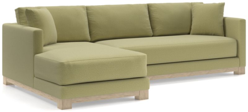 Gather Wood Base Bench 2-Piece Sectional Sofa - image 0 of 11