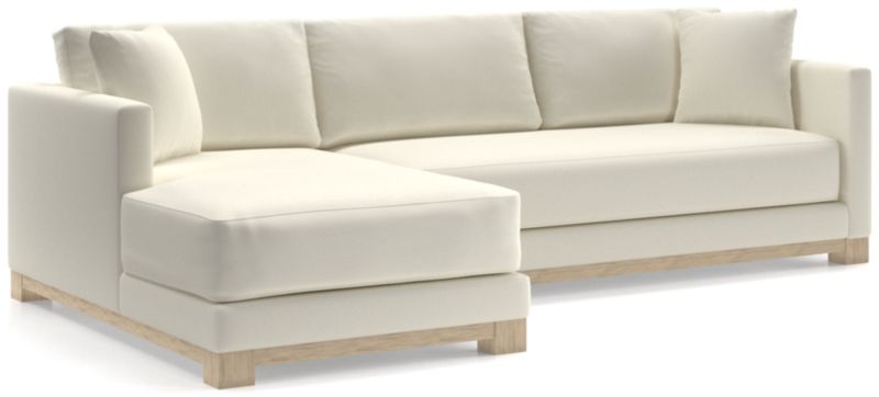 Gather Wood Base Bench 2-Piece Sectional Sofa - image 0 of 11