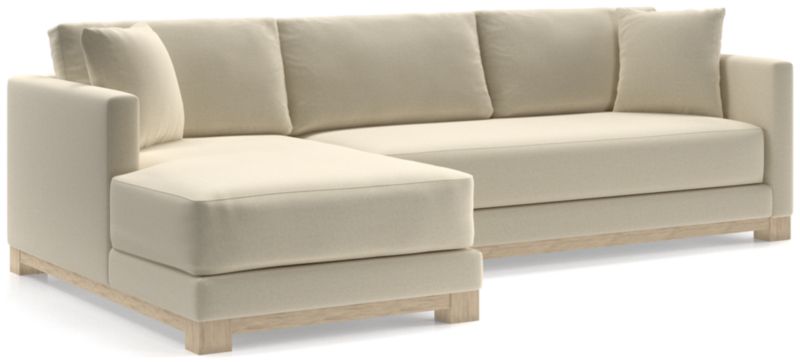 Gather Wood Base Bench 2-Piece Sectional Sofa - image 0 of 11