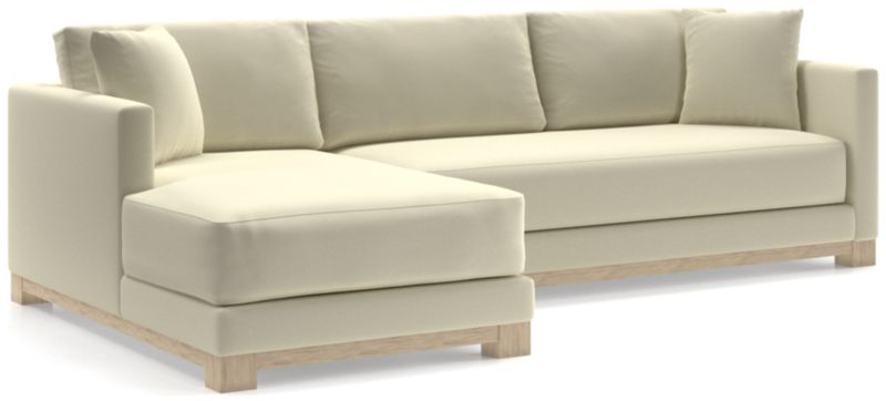 Gather Wood Base Bench 2-Piece Sectional Sofa - image 0 of 11