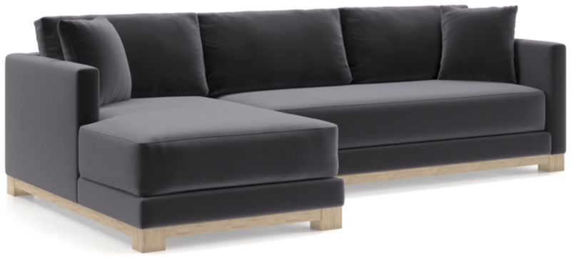 Gather Wood Base Bench 2-Piece Sectional Sofa - image 0 of 11