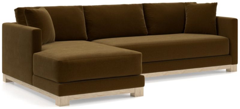 Gather Wood Base Bench 2-Piece Sectional Sofa - image 0 of 11