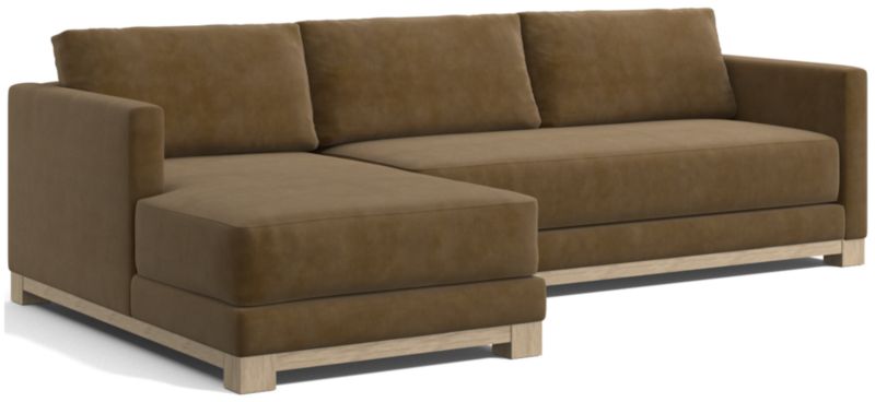 Gather Wood Base Bench 2-Piece Sectional Sofa - image 0 of 13