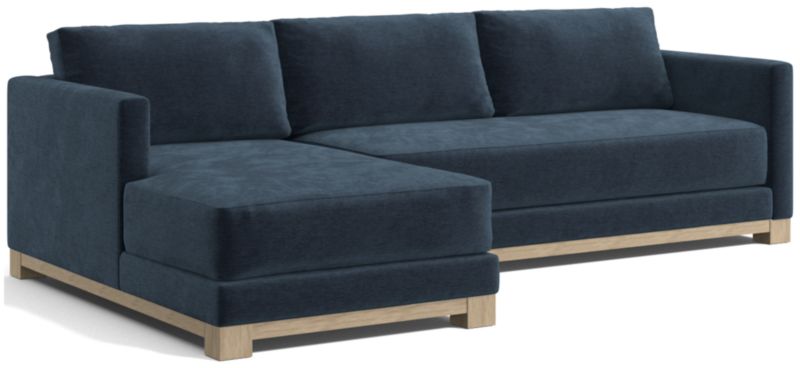 Gather Wood Base Bench 2-Piece Sectional Sofa - image 0 of 13