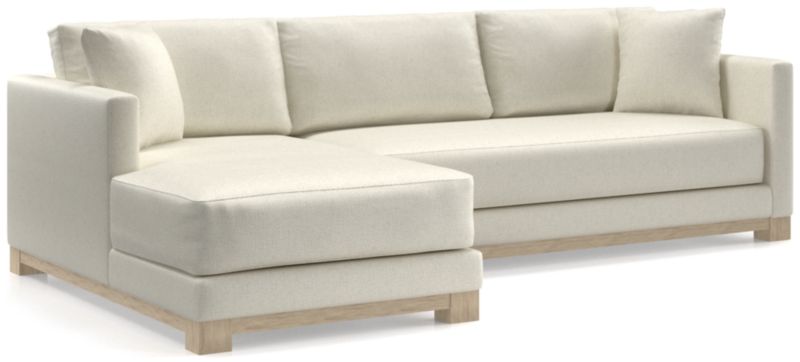 Gather Wood Base Bench 2-Piece Sectional Sofa - image 0 of 11