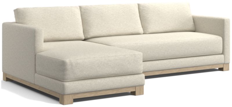 Gather Wood Base Bench 2-Piece Sectional Sofa - image 0 of 13