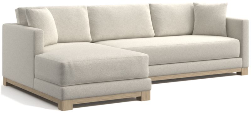 Gather Wood Base Bench 2-Piece Sectional Sofa - image 0 of 11