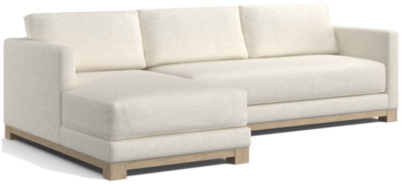 Gather Wood Base Bench 2-Piece Sectional Sofa - image 0 of 14