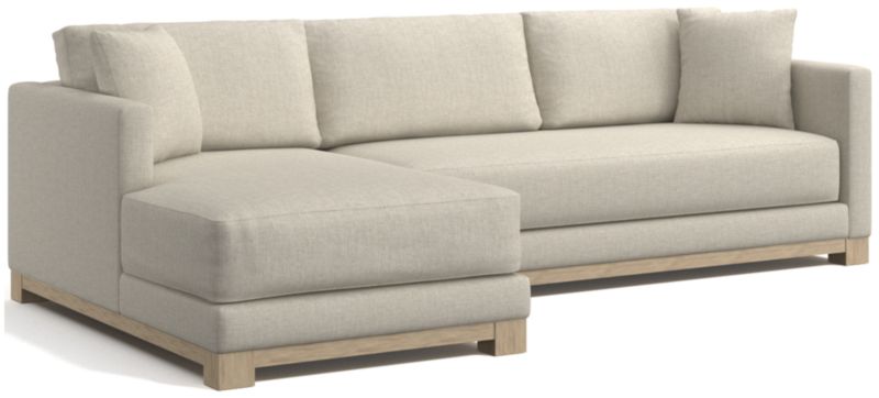 Gather Wood Base Bench 2-Piece Sectional Sofa - image 0 of 11