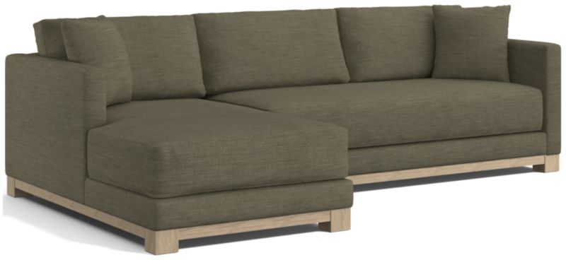 Gather Wood Base Bench 2-Piece Sectional Sofa - image 0 of 14