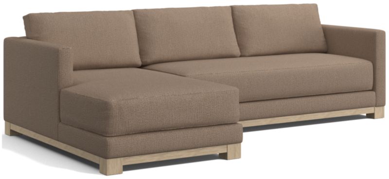 Gather Wood Base Bench 2-Piece Sectional Sofa - image 0 of 14