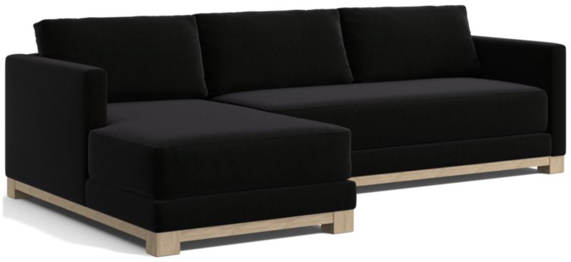 Gather Wood Base Bench 2-Piece Sectional Sofa - image 0 of 13