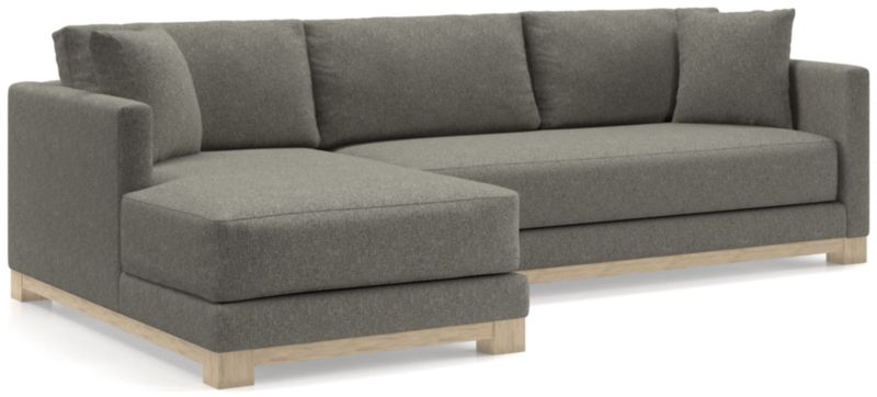 Gather Wood Base Bench 2-Piece Sectional Sofa - image 0 of 11