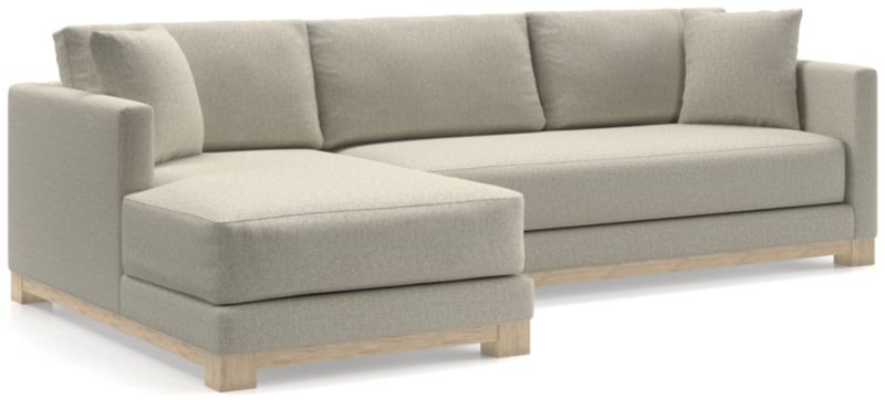 Gather Wood Base Bench 2-Piece Sectional Sofa - image 0 of 11