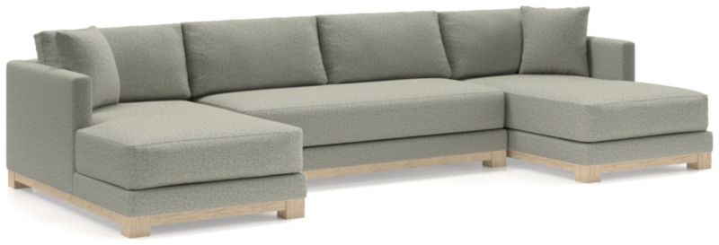 Gather Wood Base 3-Piece U-Shaped Sectional Sofa - image 0 of 10