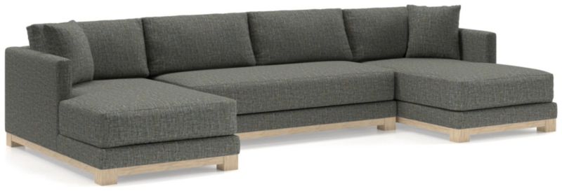 Gather Wood Base 3-Piece U-Shaped Sectional Sofa - image 0 of 10