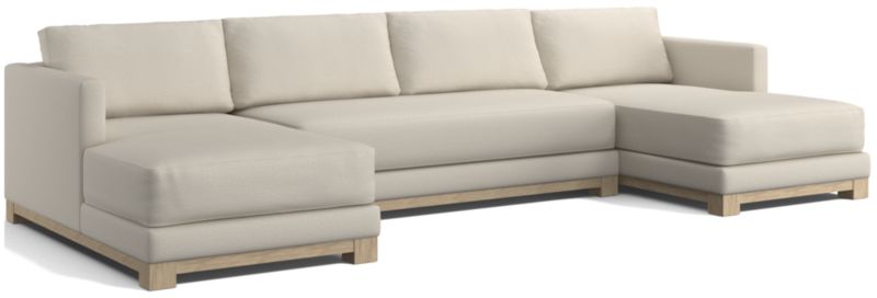 Gather Wood Base 3-Piece U-Shaped Sectional Sofa - image 0 of 13