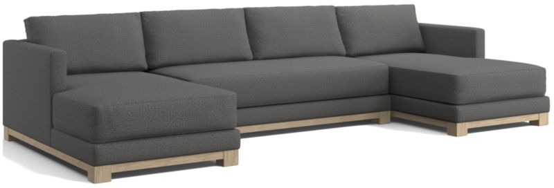 Gather Wood Base 3-Piece U-Shaped Sectional Sofa - image 0 of 13